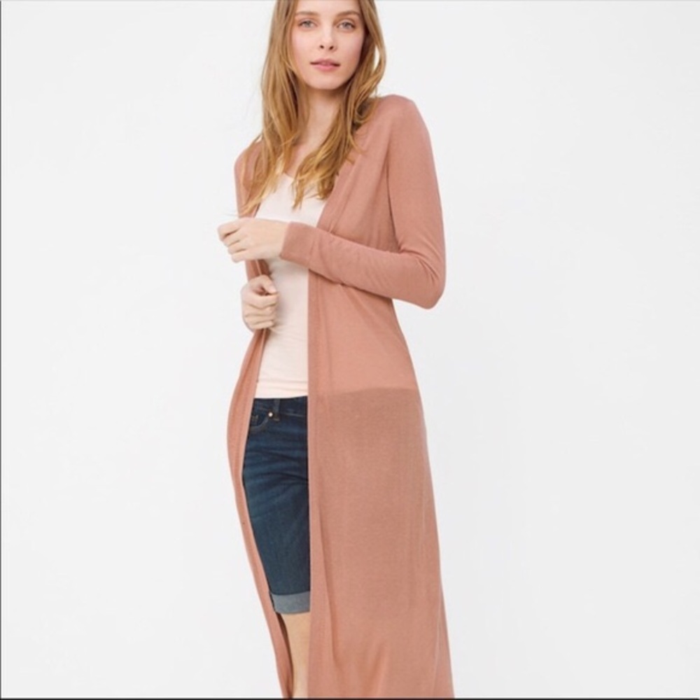 WHBM Rose Gold Split-Back Duster M